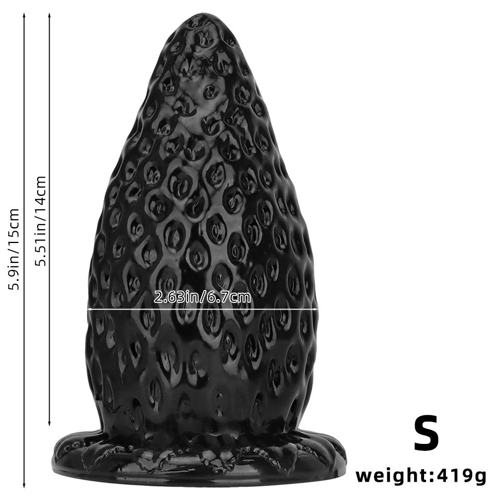 Black PVC Oversized Dildo Butt Plug Fisting Anal Dilator Masturbator Realistic Penis Sex Toys Strap on Cock BDSM