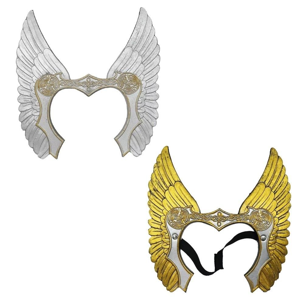 Antique Wing Medieval Headpiece Antique Warriour Masks Witch Cosplay Masks  Halloween Party