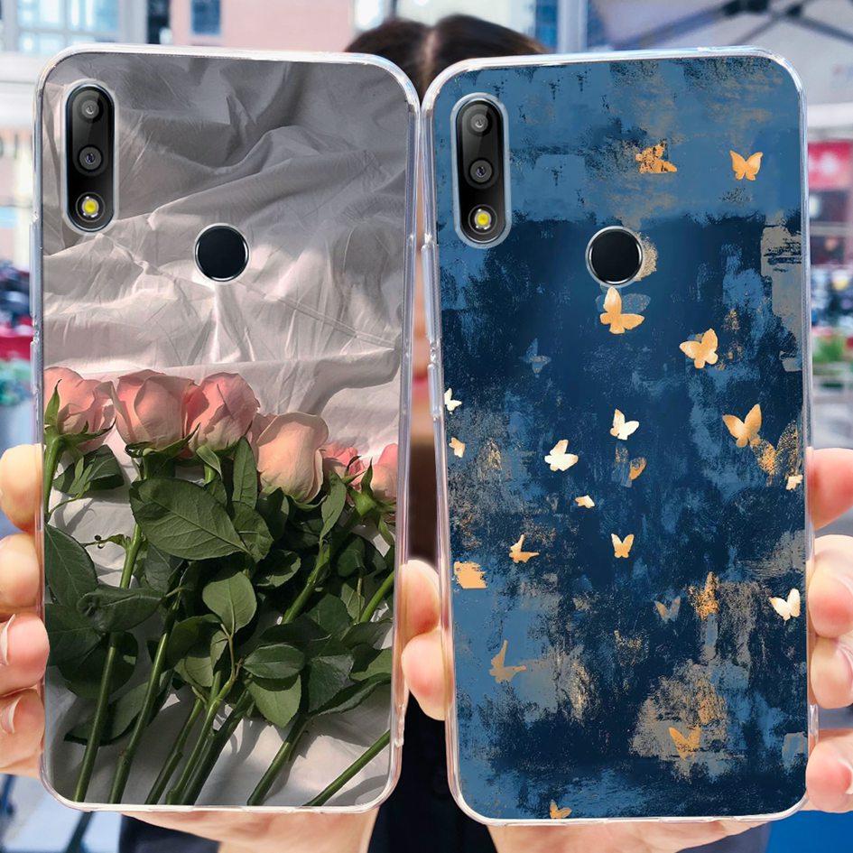 Pouzdro na telefon pro Asus Zenfone Max Pro M2 ZB631KL ZB633KL ZB630KL Pouzdra Silikonové Měkké Průhledné Kryt pro Asus X01BDA X01AD X01BD Funda