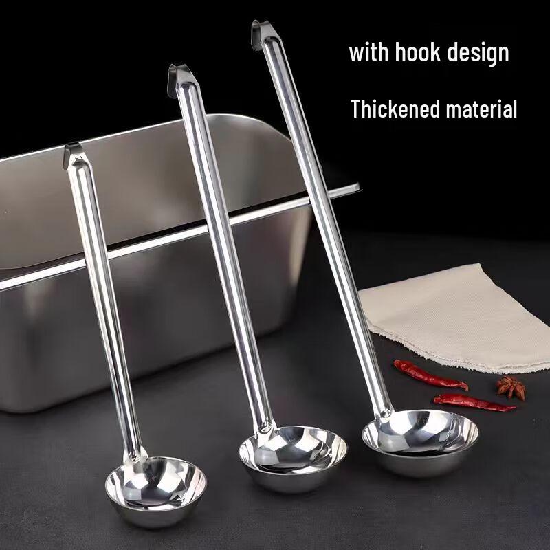 Bingyao Stainless Steel Long Handle Soup Ladle with Hook