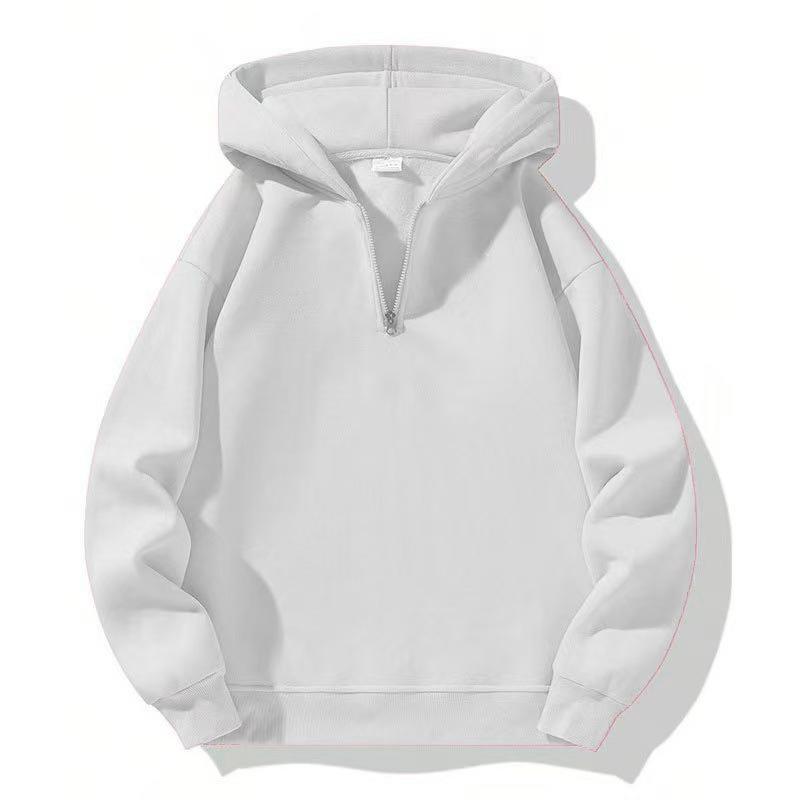 American Casual Zip-Up Hoodie - Loose Sport Sweatshirt for Spring & Autumn, European and American Streetwear.