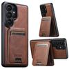 2 In 1 Strong Magnetic Leather Wallet Cards Solt Phone Case for Samsung Galaxy Z Fold 7 6 Kickstand Wireless Charging Cover