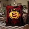 Sparta Prague Print Flannel Blanket Soft Warm Sofa Bed Throw Blanket For Home Office Bedroom