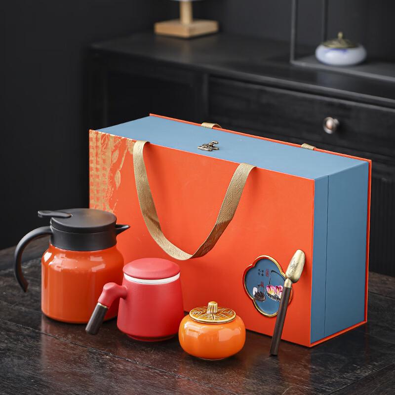 Chinese Style Ceramic Tea Set Gift Box