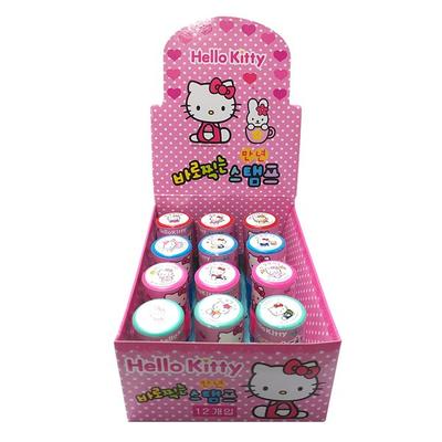 Green P&S Hello Kitty Permanent Stamp Set of 12 Types, Mixed Colors, Mixed Colors Korean Popular Toys