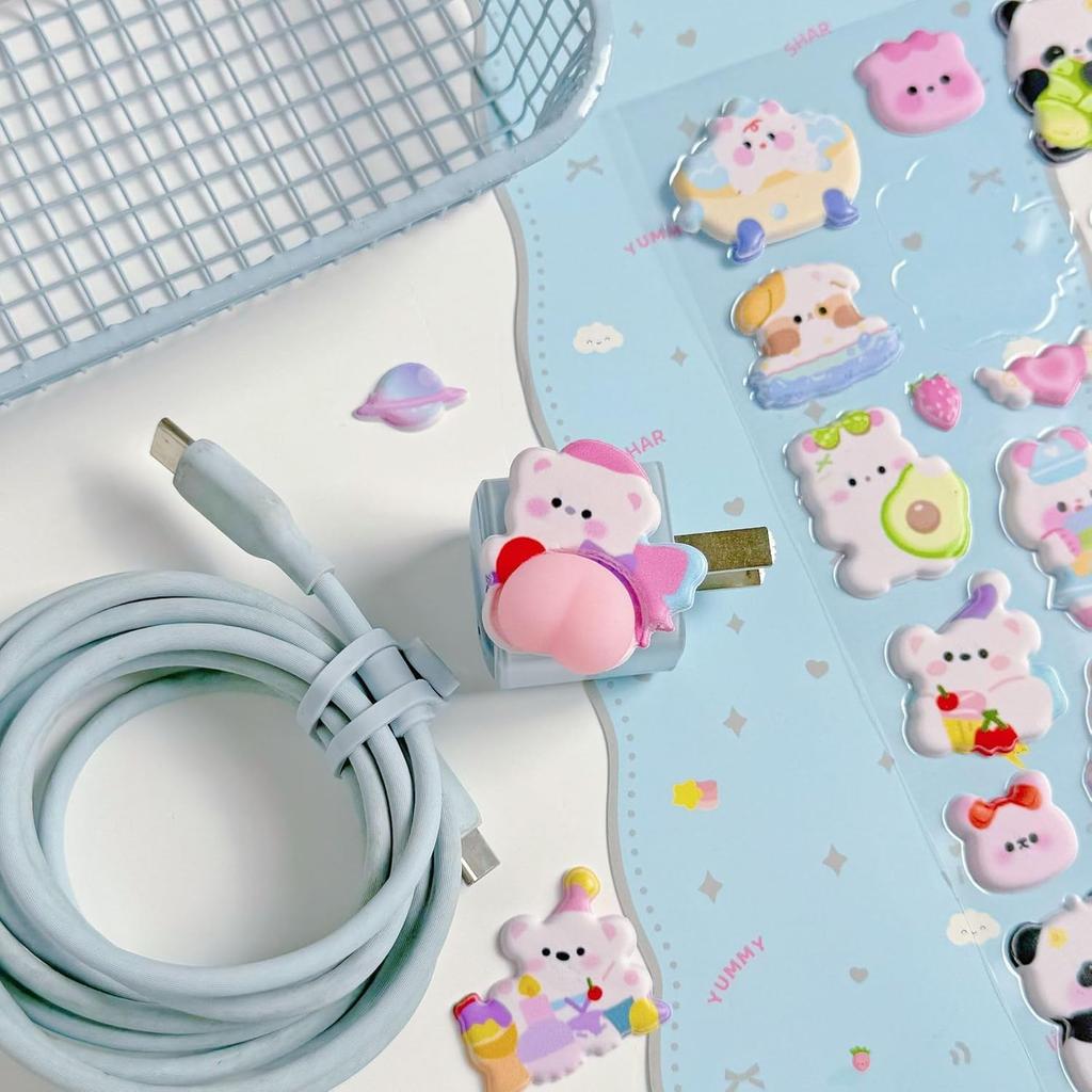 Cute Squishy Butt Animal Character 3D Cute Pop Stickers for Smartphone Diary Reward Glitter Album Decor Stickers, Cases, Stickers, Stickers, Decor,