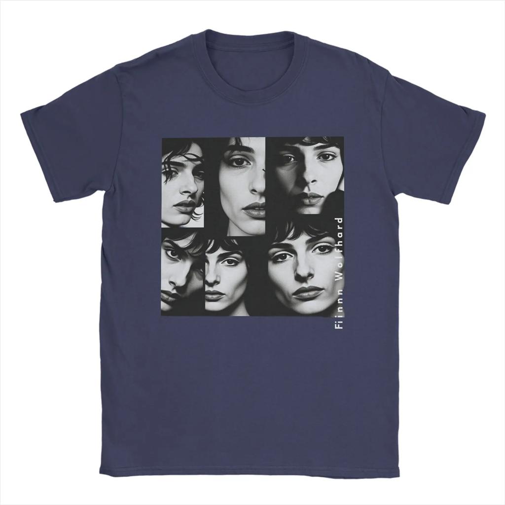 Actor Finn Wolfhard Men T Shirt Fashion Tee Shirt Short Sleeve Crew Neck T-Shirt Cotton Summer Tops