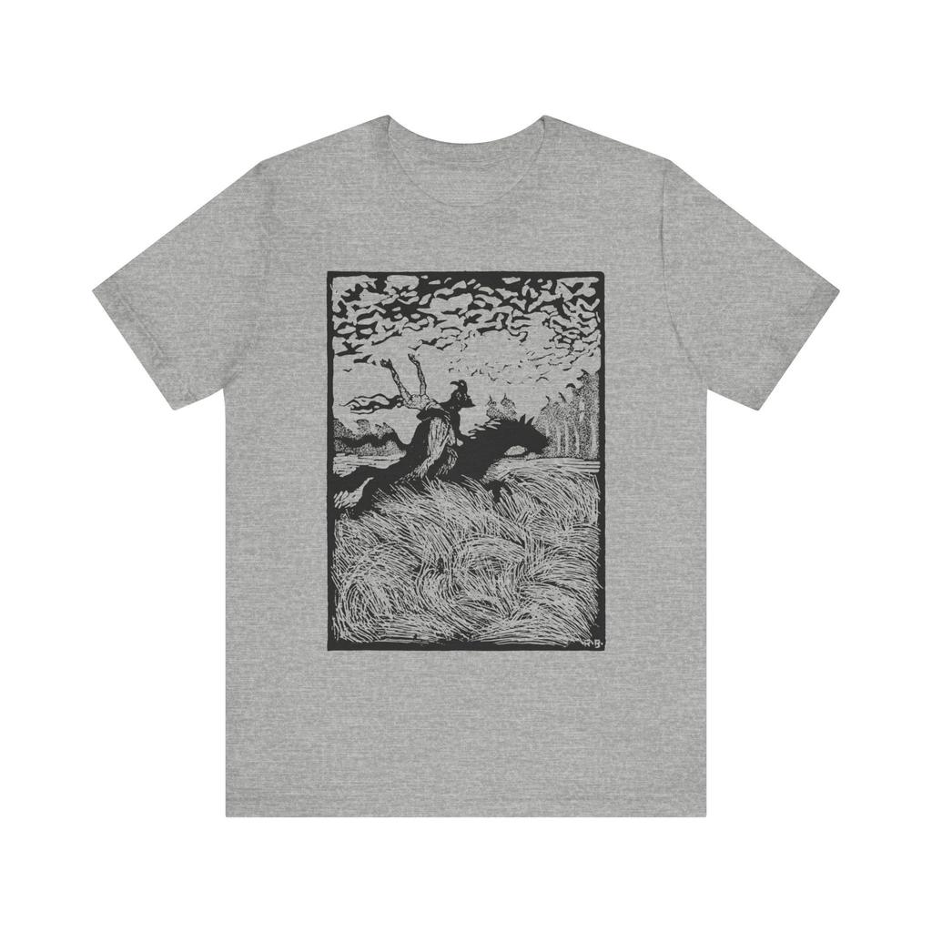 Folk Song Robert Buzinski T-shirt Vintage Shirt Creepy Art Voodoo T-shirt Witch Gothic Fashion Unisex Jersey Short Sleeve Tshirt