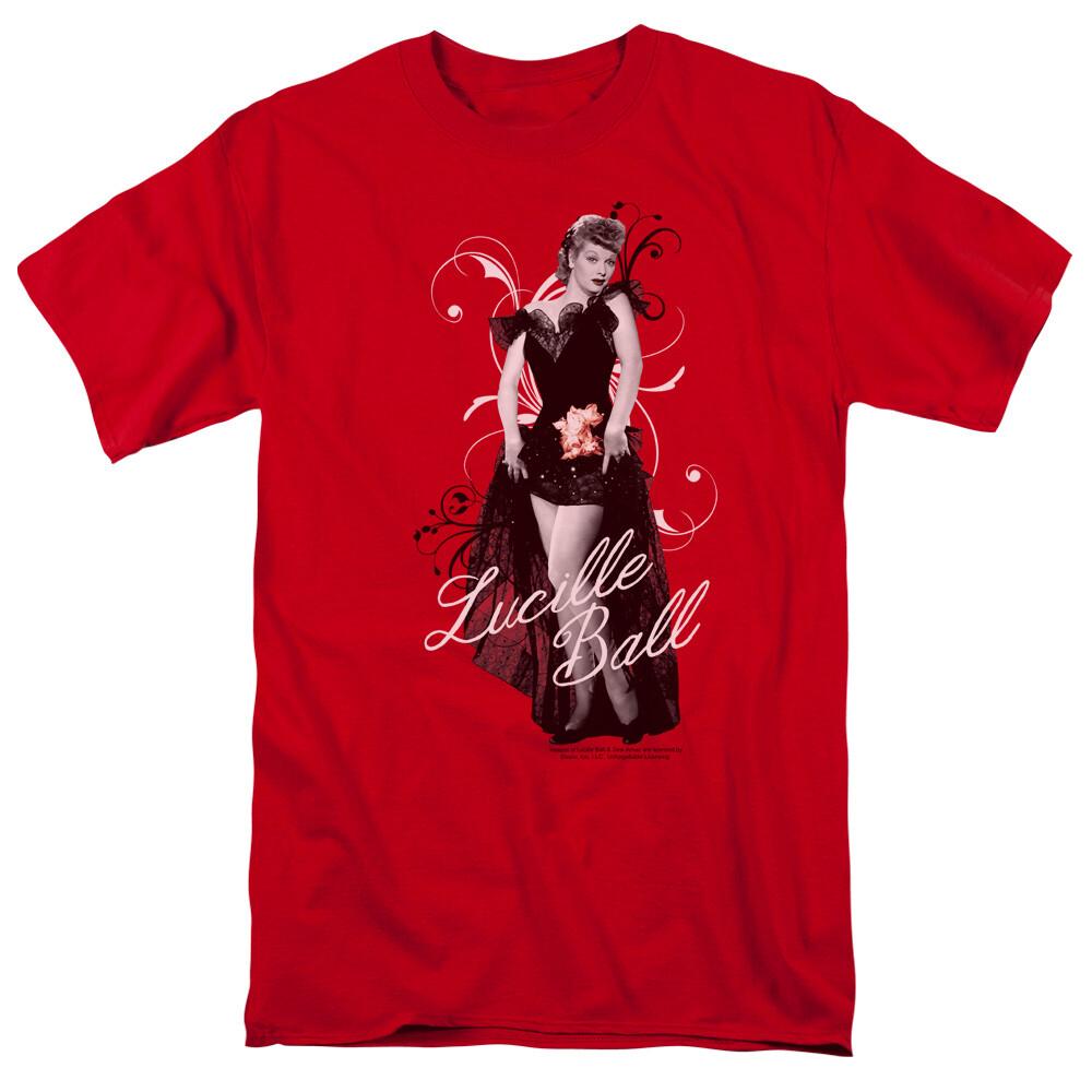I Love Lucy Signature Look Logo T Shirt Lucy Mens Licensed Classic TV Red M