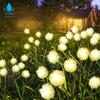 6/8/10LED Solar Dandelion Stake Lights, Waterproof Warm White Garden Lights for Outdoor Patio Yard Pathway Wedding Decor
