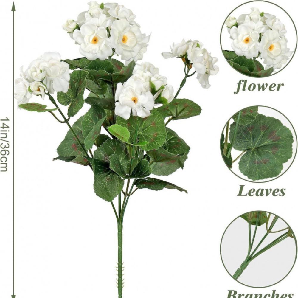 36cm Silk Flower Wedding Bouquets Fake Flower Decorative Flower Artificial Begonia Flower  Bridal