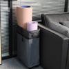 Faltbare Wäschekörbe Groß Schlank Faltbarer Wäschekorb Auf Rädern 42L Freistehend Schmal Eckbehälter Schmutzwäsche Aufbewahrung