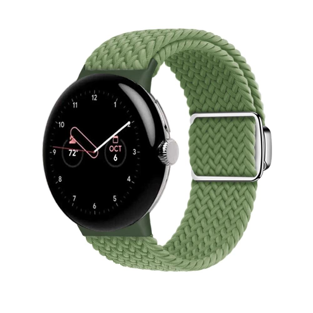 Braided Loop Strap for Google Pixel Watch 4/3 41mm Nylon Replacement Bracelet Wristband for Pixel Watch 4 3 2 1 Band Accessories