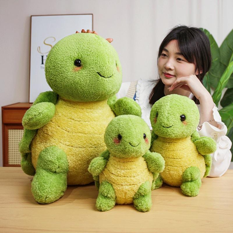 Hairy Green Little Turtle Doll Cute Cream Turtle King Eight Doll Sea Animal Toy