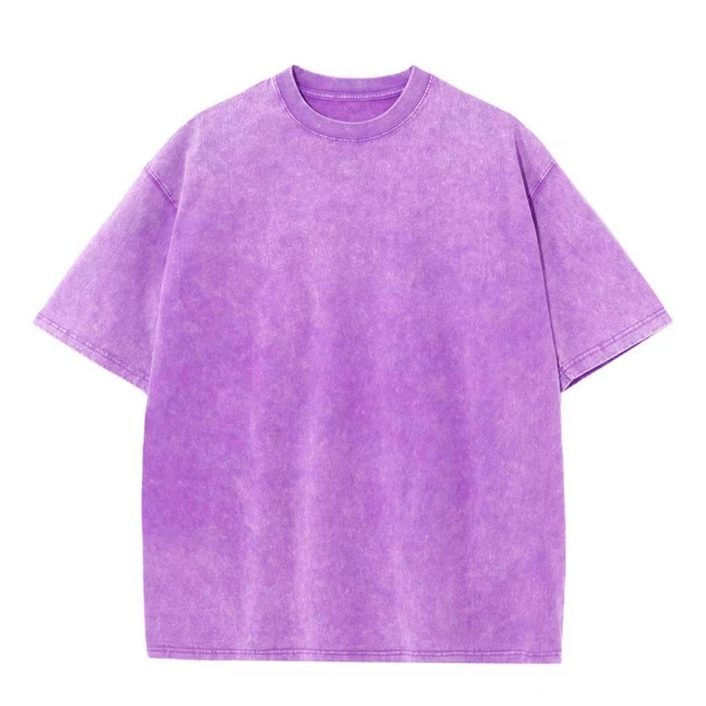 Heavy Fabric Vintage Men Oversized Tees 2023 Summer Short Sleeve Casual O Neck Man Tshirt Acid Washed T-shirts Tops
