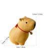 Wood Carving Capybara Cute Animal Sculptures and Figurines Home Room Office Car Figurine Decoration Small Gift