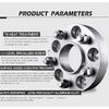Embers For Toyota Corolla PCD 5x114.3 CB 60.1 M12x1.5 Forged Aluminum Black Wheel Spacers Hub Adapter 2 Piece