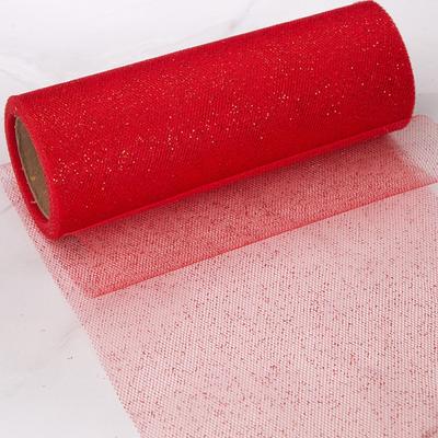 New 10yard*15cm Gauze Sequin Mesh Fabric DIY Glitter Tulle Rolls Multiple Colors Sequin Netting Fabric Wedding Decor