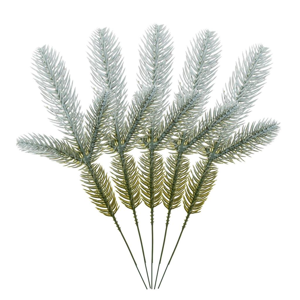 Artificial Green Pine Needles for Indoor Flower Arrangements and Christmas Decorations