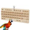 Parrot Pecking Cork Toy Wood Block Grinding Toy for Small Medium Bird Birdcages Hangable Entertainment Toy Y5GB
