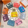 Smiley Bag 2025 New Cute Mini Messenger Bag First Layer Cowhide Shoulder Handbag Spoof Kelli Bag Woman