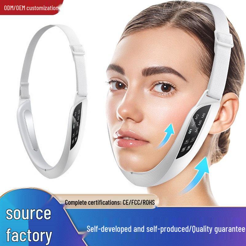 EMS Пульт Красоты: Микротоковый массажер с цветным светом и горячим компрессом V-лифтинг White (EMS)