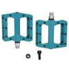 1 Pair Bike Bearing Pedal Anti Slip Fine Thread Tightly Fixed Mountain Bike Pedal Replacement Blue
