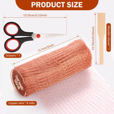 Anti-Pest Copper Mesh Anti-snail Copper Wire Net Signal Shielding Net Rodent Copper Wire Net Wire Protceted Plant Garden Supplie
