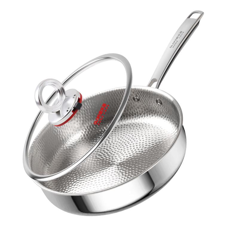 OLOFE Old Guandong 7th Gen Pure Titanium Frying Pan