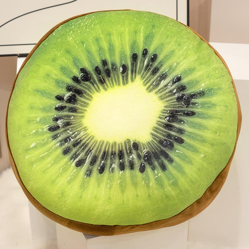 Fruit Kiwi Round Seat Cushion Throw Pillow Plush Toy Doll Sofa Pillow Cushion Girl Doll Baby