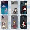 Funda de Teléfono S-Santoro G-Gorjuss Art Para iPhone 16,15,14,13,12,11 Pro,Max,Plus,X,XS,XR,SE,Mini Silicona Transparente Suave