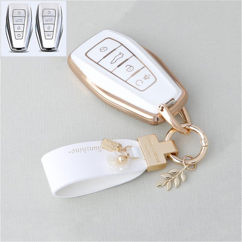 Tpu Auto Smart Key Fob Cover Case Mount Housing Fit For Geely Okavango Coolray Atlas Monjaro Tugella Emgrand Gt S Proton X50 X70