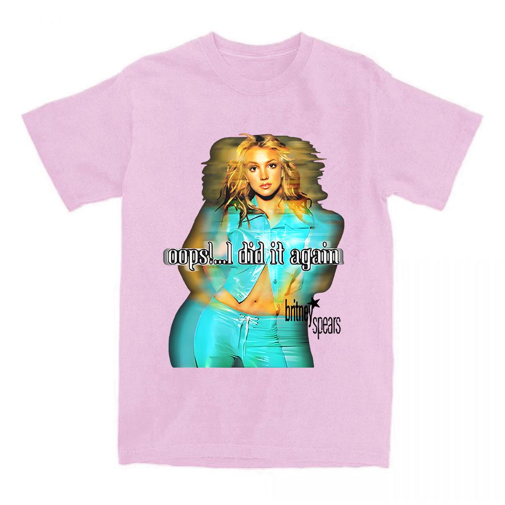 2025 Album Oops!... I Did It Again T-shirt Singer Graphic Tshirt Women Men Clothes Summer Cotton Unisex Streetwear
