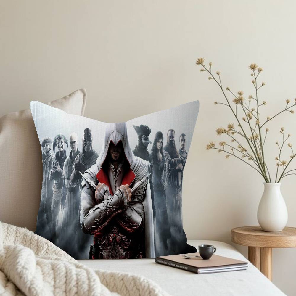 A-Assassin s Creedes Cushion Cover Car Throw Pillow Case For Sofa Car Christmas Gift