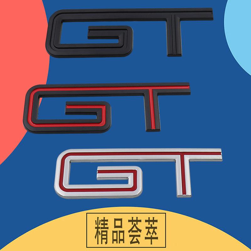 3D Auto Styling GT Logo für Auto Kotflügel Seite Kofferraum Namensschild Aufkleber Emblem Abzeichen Aufkleber