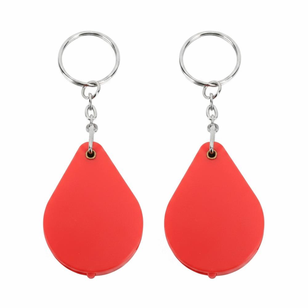 32mm Lens Diameter Magnifier Keychain With Key Ring Mini Magnifying Glass  Outdoor Reading