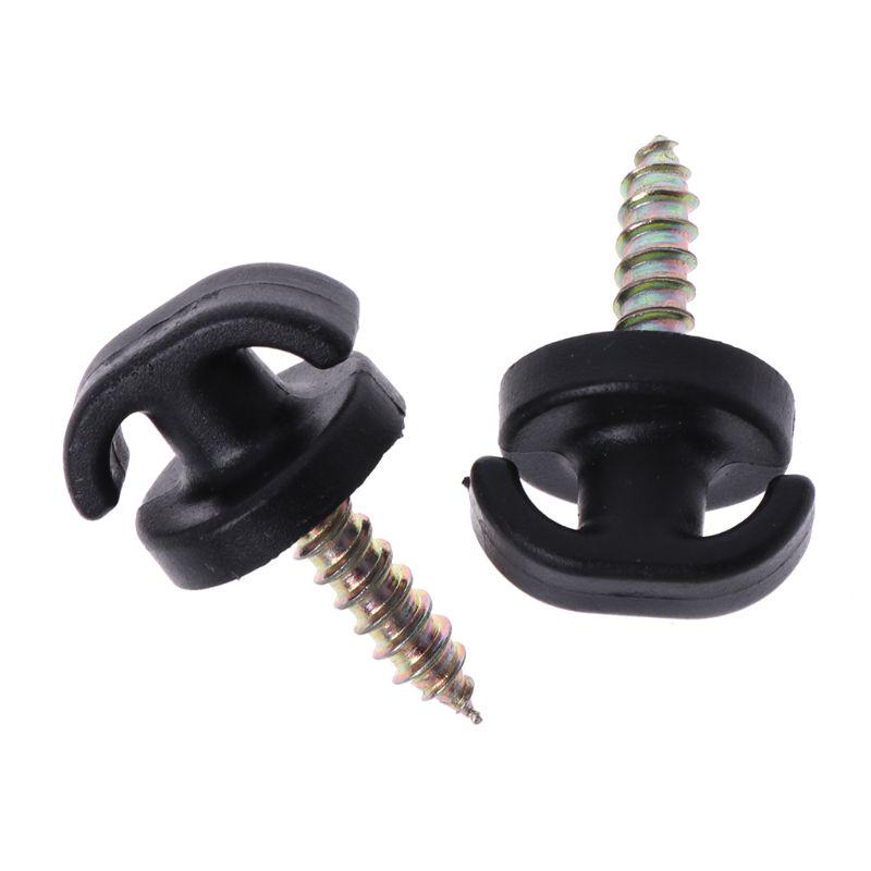 2 Pcs Universal Car Rear Trunk Envelope Cargo Net Tie Down Hook Ring Loop Hangin