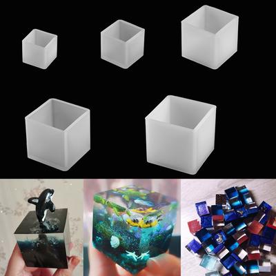 1pcs New Transparent Silicone Square Mould Epoxy Resin Molds Tools Decorative Craft for DIY Jewelry Making Handmade Accessories