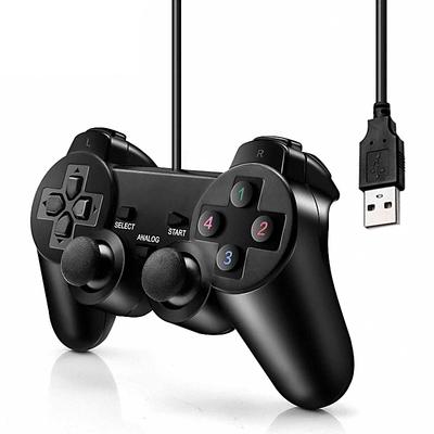 Controlador de Juego USB con Cable para PC Gamepad Para WinXP/Win7/Win8/Win10 Joypad Para PC Computadora Portátil Windows Joystick de Juego Negro