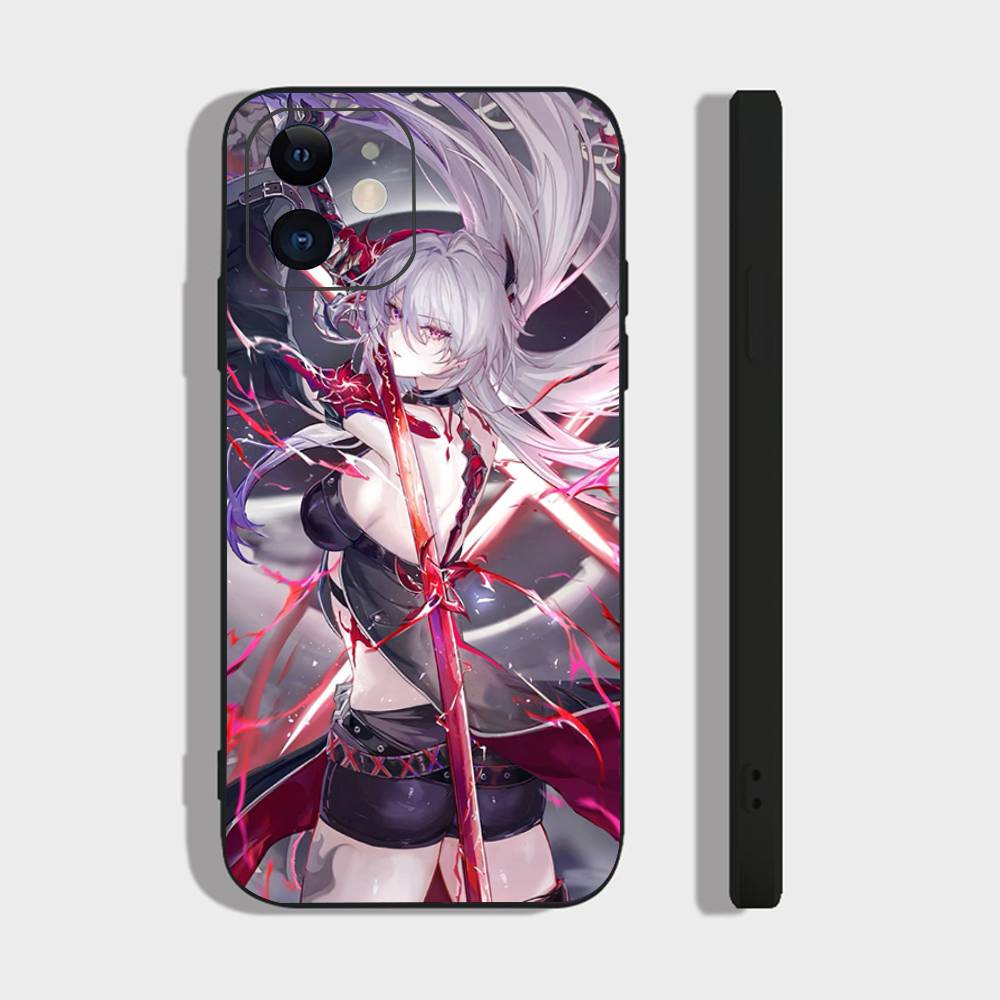 Acheron Animated Game Honkai Star Rail Phone Case For IPhone 17 Air 16 15 14 13 Pro Max 11 12 Black Silicone Cover
