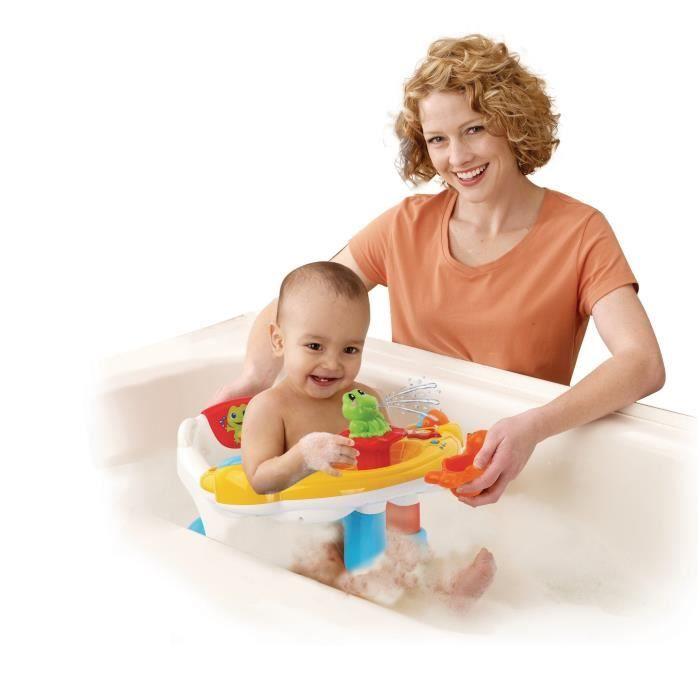 Vtech baby - jouet de bain - super siège de bain interactif 2 en 1