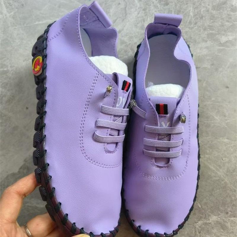 Spring & Summer New Women's Shoes, Four‑Season Wear Soft‑Sole Breathable Classic Flat Loafers for Middle‑Aged & Elderly