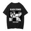 2026 Summer Japanese Manga Black Stones Nana Osaki Vintage T Shirts Men Women Clothing Short Sleeve Tshirt Cotton Tshirts