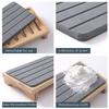 Water Absorbing Stone Tray Leak-Proof Diatomaceous Earth Stone Mat for Kitchen Countertops Quick Drying Soap Dish Organizer Vanity Mat