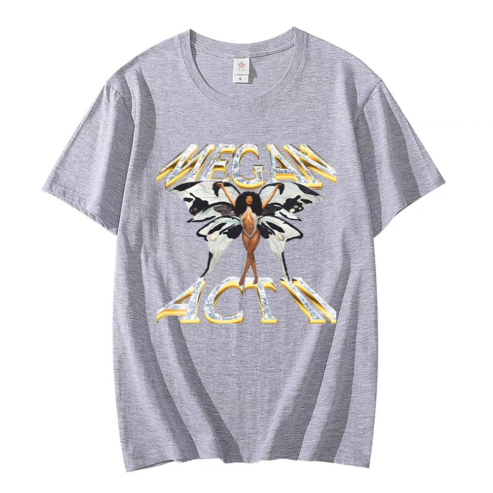 Megan Thee T-shirts Stallion MEGAN Act Ll Deluxe LP New Design Tshirts Chic Women Cotton Tees Summer New Y2K Tops Casual Clothes