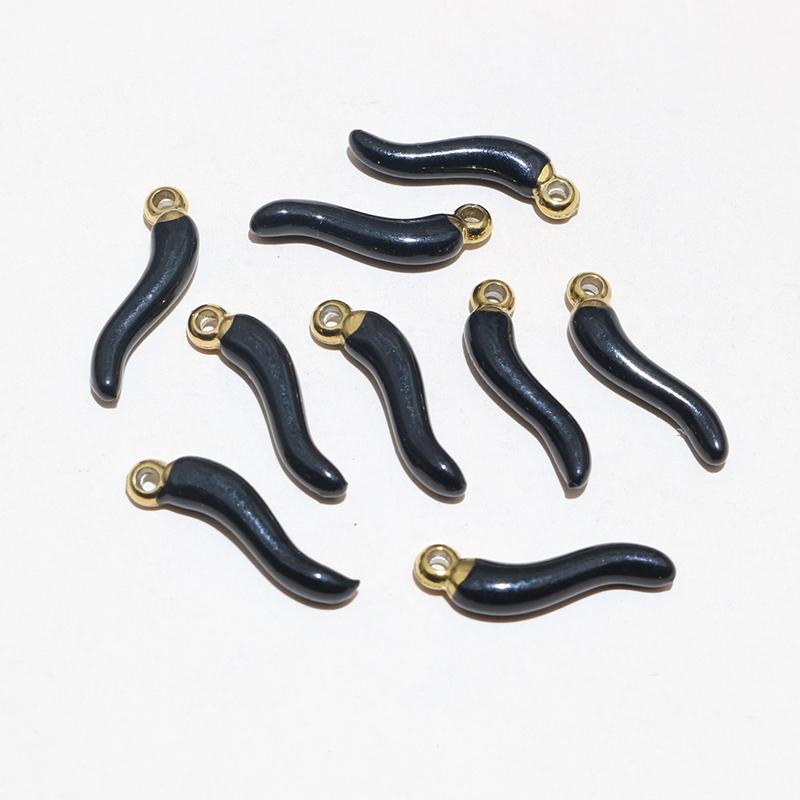 10pcs Enamel Chili Pepper Pendant Charms Stainless Steel  DIY Jewelry Making Accessories for Earrings Necklace Bracelet