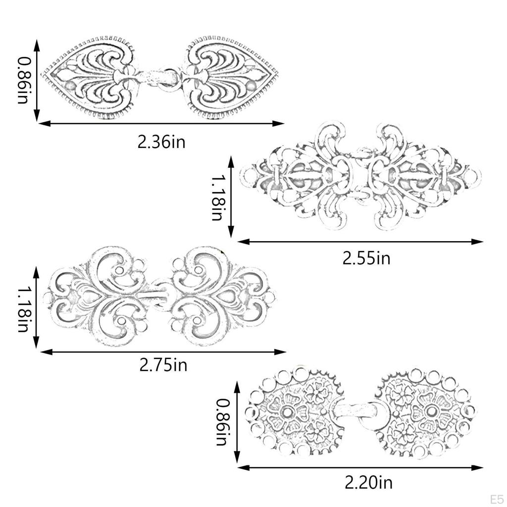 4 Stück Pullover-Schal-Clips, Umhangverschlüsse, Strickjacken-Kragen-Clips, Verschlüsse für Mädchen