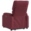 Vidaxl Lift and Massage Armchair, Reclining, Burgundy, Fabric Upholstered