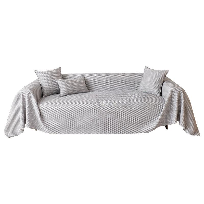 Ice Silk Mat Sofa Cover Cloth Summer Cool Sofa Towel Simple Gray Stain-Resistant Sofa Cover Towel Sofa Cover Blanket