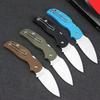 Portable C123 Lightweight Folding Knife S30V Blade Non-Slip Handle Fruit Cutting Knife Stainless Steel Sharp Paring Chef's Knife